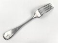 Gabel von der Luftwaffe aus Aluminium, datiert 1938, Gesamtlänge ca. 22 cm