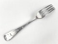 Gabel von der Luftwaffe aus Aluminium, datiert 1938, Gesamtlänge ca. 22 cm