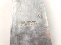 Gabel von der Luftwaffe aus Aluminium, datiert 1938, Gesamtlänge ca. 22 cm
