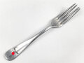 Gabel von der Luftwaffe aus Aluminium, datiert 1939, Gesamtlänge ca. 22 cm