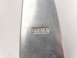 Gabel von der Luftwaffe aus Aluminium, datiert 1939, Gesamtlänge ca. 22 cm