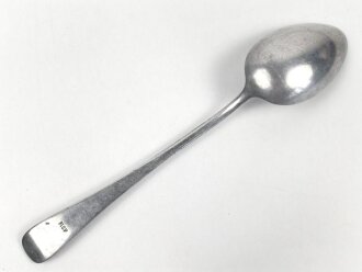 Servierlöffel für die Luftwaffe, Aluminium, datiert 1938, Gesamtlänge ca. 30 cm