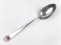 Servierlöffel für die Luftwaffe, Aluminium, datiert 1938, Gesamtlänge ca. 30 cm