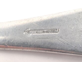 Löffel für die Luftwaffe, Aluminium, datiert 1935, Gesamtlänge ca. 21 cm