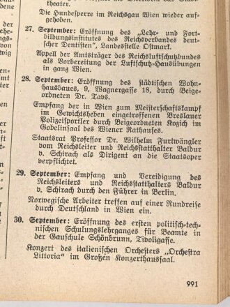 "Handbuch des Reichsgaues Wien" datiert 1941, 1712 Seiten, über DIN A5, stark gebraucht