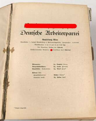 "Handbuch des Reichsgaues Wien" datiert 1941, 1712 Seiten, über DIN A5, stark gebraucht