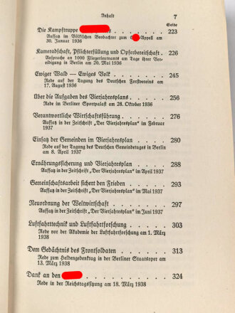 "Hermann Göring - Reden und Aufsätze", München, 1941, 391 Seiten