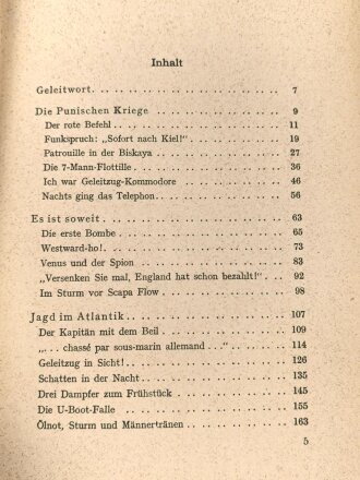 "Feind im Fadenkreuz" U Boot auf Jagd im Atlantik, datiert 1943, ca. 250 Seiten, DIN A5