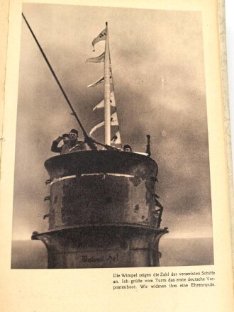 "Feind im Fadenkreuz" U Boot auf Jagd im Atlantik, datiert 1943, ca. 250 Seiten, DIN A5