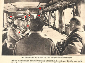 "Die Wehrmacht - Der Freiheitskampf des großdeutschen Volkes", datiert 1940, 319 Seiten, über DIN A5, gebraucht