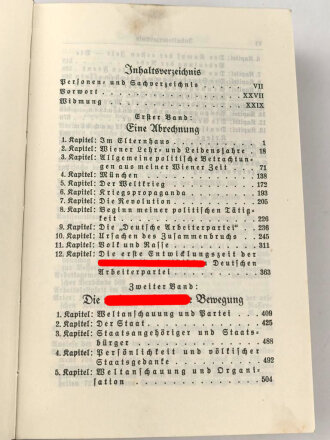 Adolf Hitler "Mein Kampf", Hochzeitsausgabe der Stadt Wien von 1938