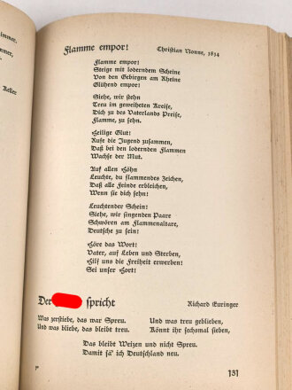 "Ewiges Deutschland", datiert 1939, DIN A5, 352 Seiten, gebraucht