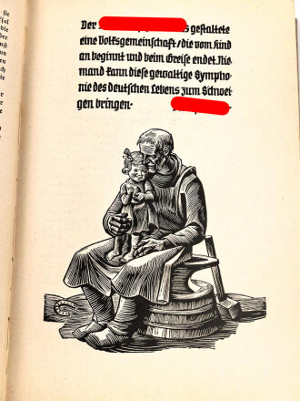 "Ewiges Deutschland", datiert 1939, DIN A5, 352 Seiten, gebraucht