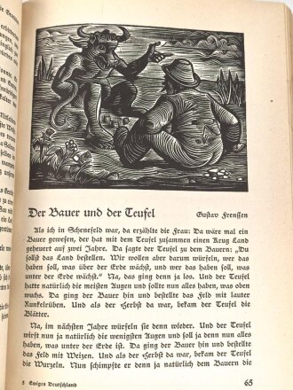 "Ewiges Deutschland", datiert 1939, DIN A5, 352 Seiten, gebraucht