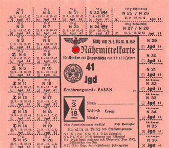 "Nährmittelkarte für Kinder und...