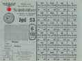 "Nährmittelkarte für Kinder und Jugendliche von 3 bis 18 Jahre" der Stadt Essen, gültig vom 23.8 bis 19.9.1943, DIN A6