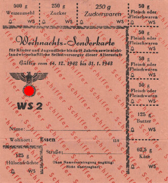 "Weihnachts-Sonderkarte" der Stadt Essen,...