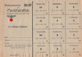 "Bezugsausweis für Speisekartoffeln" des Landkreises Villingengültig vom 6. April bis 28. Juni 1942, DIN A5, Rückseite ein Zeitungsartikel von 1944