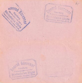 "Reichskarte für Marmelade" der Stadt...