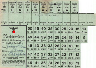 "Reichseierkarte" für den Stadtkreis Burg...