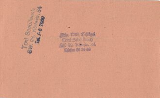 "Reichsseifenkarte", DIN A6