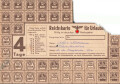 "Reichskarte für Urlauber "4 Tage gültig im deutschen Reichsgebiet 5. Ausgabe, DIN A5, auf Karton geklebt