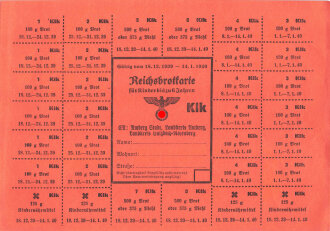 "Reichsbrotkarte" der Stadt Amberg, gültig...
