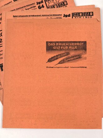 "Reichsbrotkarte A" der Stadt Merzig, gültig vom 26.6. bis 23.7.1944, unter DIN A5, Sie erhalten 1 Stück