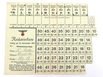 "Reichseierkarte" für die Stadt...