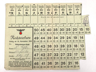"Reichseierkarte" für die Stadt...