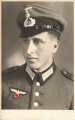 Studioaufnahme eines Angehörigen der Gebirgsjäger, Maße: 8,5 x 13,5 cm