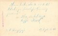 Studioaufnahme eines Angehörigen der Luftwaffe mit Flakkampfabzeichen, Maße: 8,5 x 13,5 cm, datiert 1944
