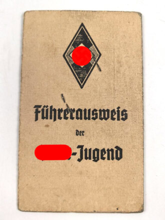 Führerausweis der Hitler Jugend  eines Jungen aus...