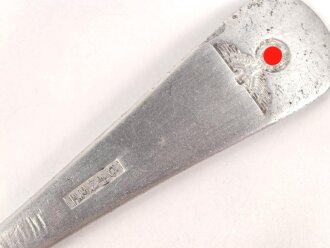 Gabel von der Wehrmacht aus Aluminium, datiert 1940, Gesamtlänge ca. 21 cm