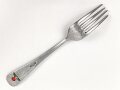 Gabel von der Wehrmacht aus Aluminium, datiert 1940, Gesamtlänge ca. 21 cm