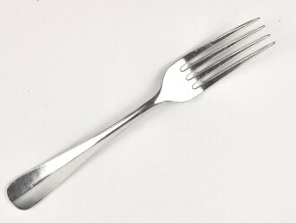 Gabel von der Wehrmacht aus Aluminium, Gesamtlänge ca. 21 cm