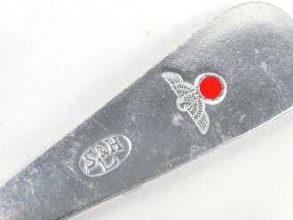 Gabel von der Wehrmacht aus Aluminium, Gesamtlänge ca. 21 cm