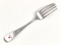 Gabel von der Wehrmacht aus Aluminium, datiert 1940, Gesamtlänge ca. 21 cm