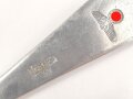 Gabel von der Wehrmacht aus Aluminium, datiert 1940, Gesamtlänge ca. 21 cm