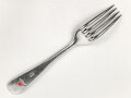 Gabel von der Wehrmacht aus Aluminium, Gesamtlänge ca. 21 cm