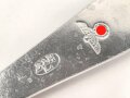 Gabel von der Wehrmacht aus Aluminium, Gesamtlänge ca. 21 cm