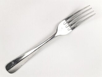 Gabel von der Wehrmacht aus Aluminium, Gesamtlänge ca. 21 cm