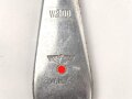 Gabel von der Wehrmacht aus Aluminium, datiert 1941, Gesamtlänge ca. 21 cm