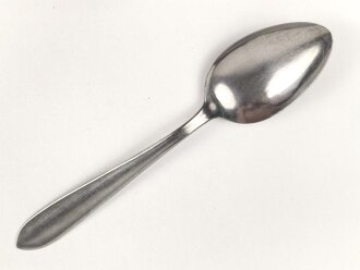 Löffel von der Wehrmacht aus Eisen, datiert 1941, Gesamtlänge ca. 21 cm