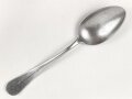 Löffel von der Wehrmacht aus Aluminium, datiert 1938, Gesamtlänge ca. 21 cm