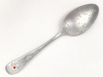 Löffel von der Wehrmacht aus Aluminium, datiert...