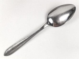 Löffel von der Wehrmacht aus Eisen, datiert 1941, Gesamtlänge ca. 21 cm