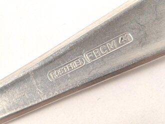 Löffel von der Wehrmacht aus Eisen, datiert 1941, Gesamtlänge ca. 21 cm