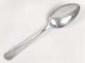 Löffel von der Wehrmacht aus Aluminium, datiert 1938, Gesamtlänge ca. 21 cm