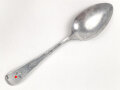 Löffel von der Wehrmacht aus Aluminium, datiert 1938, Gesamtlänge ca. 21 cm
